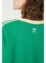 Mikina adidas Originals Retro GRX Sweat dámská, zelená barva, s potiskem, IT9872