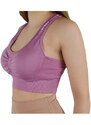 GymHero Podprsenka do posilovnyHero Miami Cute Bra W BASIC-MAUVE