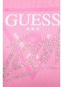 Mikina Guess dámská, růžová barva, s aplikací, W4RQ96 KB681