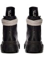 Kožené kotníkové boty Rick Owens x Dr. Martens 1460 Jumbo Lace Boot dámské, černá barva, na plochém podpatku, DW01D7810