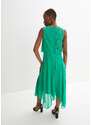 bonprix Premium šifonové šaty s krajkou Zelená