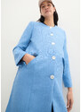 bonprix Těhotenský kabát z buklé Modrá