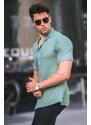 Madmext Men's Mint Green Short Sleeve Shirt 5500
