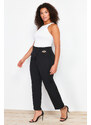 Trendyol Curve Black Woven Trousers