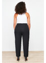 Trendyol Curve Black Woven Trousers