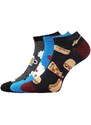 DEDON kotníčkové veselé barevné ponožky Lonka - KARTY mix barev 39-42