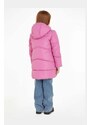 Dětská bunda Calvin Klein Jeans fialová barva