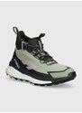 Boty adidas TERREX Free Hiker 2 GTX dámské, zelená barva, IE5134