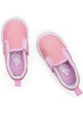Dětské tenisky Vans TD Slip-On V růžová barva