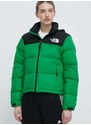 Péřová bunda The North Face 1996 RETRO NUPTSE JACKET dámská, zelená barva, zimní, NF0A3XEOPO81