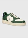 Kožené sneakers boty Polo Ralph Lauren Masters Crt zelená barva, 809931571003
