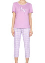 Dámské pyžamo 659 violet plus - REGINA