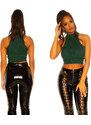 Style fashion Sexy rolák Crop Jumper