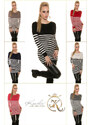 Style fashion Sexy KouCla sweater/dress striped with buttons