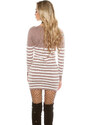 Style fashion Sexy KouCla sweater/dress striped with buttons