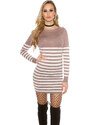 Style fashion Sexy KouCla sweater/dress striped with buttons