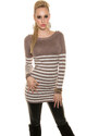 Style fashion Sexy KouCla sweater/dress striped with buttons