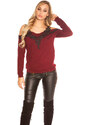 Style fashion Trendy KouCla Cold shoulder jumper