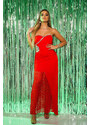 Style fashion Podívejte se na červený koberec! Sexy večerní šaty Koucla se šněrováním