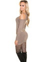 Style fashion Sexy Koucla Fineknitted LongJumper with CutOut