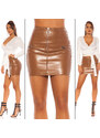 Style fashion Sexy Leatherlook mini skrit se zipy
