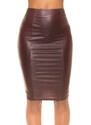 Style fashion Sexy tužková sukně KouCla Wetlook se zipem