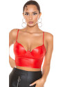 Style fashion Sexy top Koucla Wetlook Bustier / Cropped Top