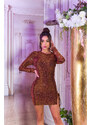 Style fashion Sexy Koucla Glitter Party Minidress se šněrováním