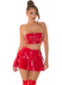 Style fashion Sexy ultra mini sukně Koucla Latexlook