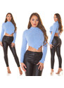 Style fashion Sexy svetr Koucla Crop Jumper