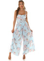 Style fashion Sexy Koucla pleated Overall with floral Print