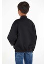 Dětská bomber bunda Calvin Klein Jeans černá barva