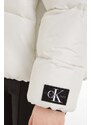 Dětská bunda Calvin Klein Jeans bílá barva
