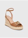 Kožené sandály Liu Jo KAREN 01 hnědá barva, SA4131P0102S1853
