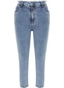 Trendyol Curve Light Blue Tassel Detailed Elastic Skinny Jeans