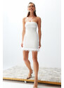 Trendyol Bridal White Body-Sitting Woven Wedding/Wedding Stylish Evening Dress
