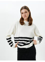 Koton Oversize Sweater Crew Neck Long Sleeve