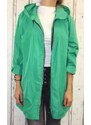 Italy Moda Dámská šusťáková bunda - vhodná pro silnější postavu - zelená