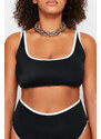 Trendyol Curve Black Bralette Bikini Top