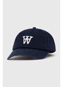 Bavlněná baseballová čepice Norse Projects Felt N Twill Sports Cap tmavomodrá barva, s aplikací, N80.0128.7004