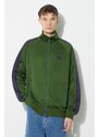 Mikina Needles Track Jacket pánská, zelená barva, s aplikací, NS244