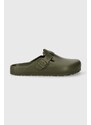 Pantofle Birkenstock Boston EVA pánské, zelená barva, 1026215