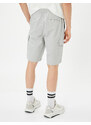 Koton Shorts with Cargo Pocket, Lace-Up Waist Stitching Detail.