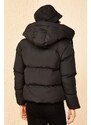 Bianco Lucci Women's Black Hooded Puffer Coat