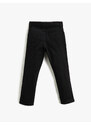 Koton Chino Pants with Pockets, Slim Fit, Cotton and Adjustable Elastic Waist.