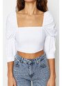 Dámský crop top Trendyol Ruffle detailed