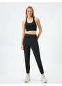 Koton Jogger Sweatpants with Elastic Waist and Legs, Zippered with Pocket.