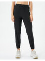 Koton Jogger Sweatpants with Elastic Waist and Legs, Zippered with Pocket.