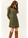 Olalook Women's Khaki Cachet Shirt Dress