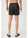 Koton Swim Shorts Lace Waist Geometric Printed